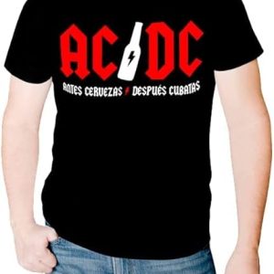 Camiseta AC DC - Antes Cervezas Despues Cubatas