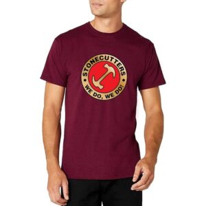 Hermandad Los Canteros - Camiseta Hombre Manga Corta con Estampado Dorado (Negro