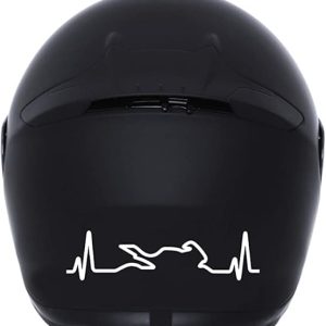 Pegatinas Casco Moto Cardio Moteros Moteras Pack 2 Unidades para Moto